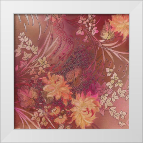 Marooned Floras 2 White Modern Wood Framed Art Print by May
