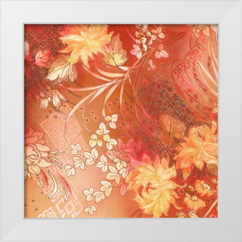 Citrus Collage 2 White Modern Wood Framed Art Print by May