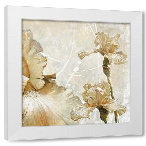 Elegant Touch White Modern Wood Framed Art Print by May