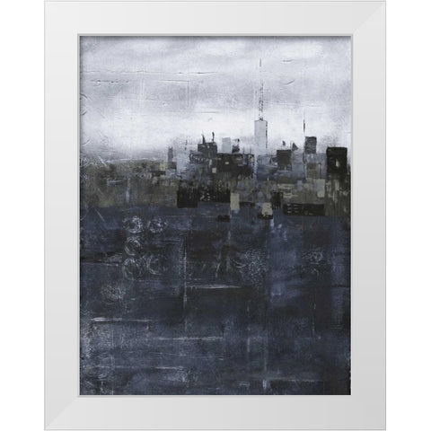 Steal City White Modern Wood Framed Art Print by May