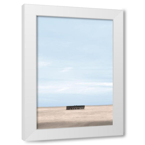 Vast Silence White Modern Wood Framed Art Print by Collins, Matthew