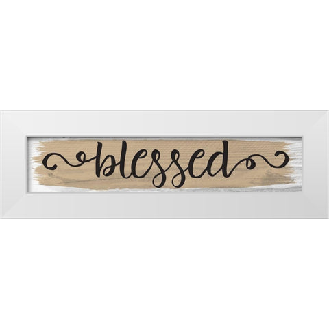 Curly Cue Signs 1 White Modern Wood Framed Art Print by Hogan, Melody