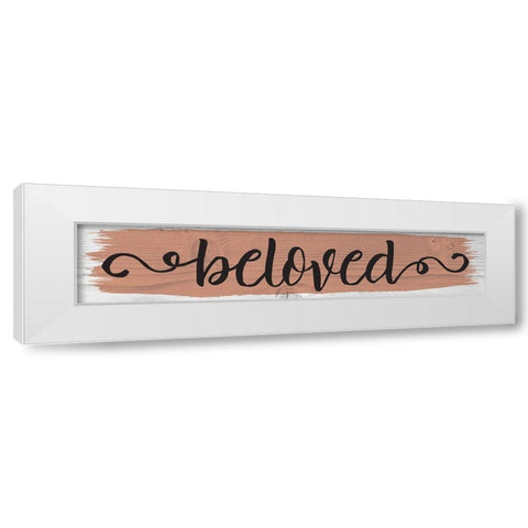 Curly Cue Color Signs 2 White Modern Wood Framed Art Print by Hogan, Melody