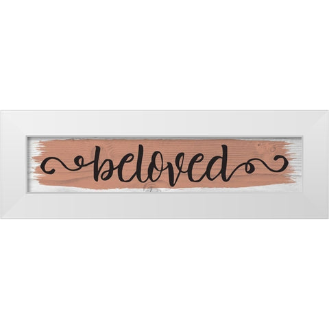 Curly Cue Color Signs 2 White Modern Wood Framed Art Print by Hogan, Melody