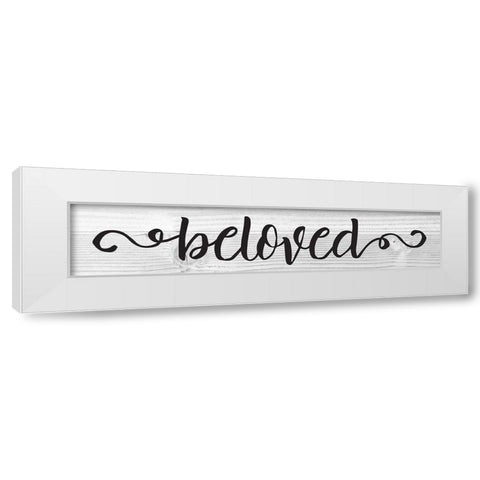 Curly Cue Signs 2 White Modern Wood Framed Art Print by Hogan, Melody