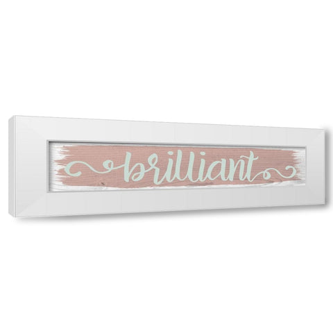 Brilliant Color Signs 1 White Modern Wood Framed Art Print by Hogan, Melody
