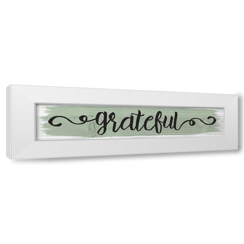 Curly Cue Color Signs 5 White Modern Wood Framed Art Print by Hogan, Melody