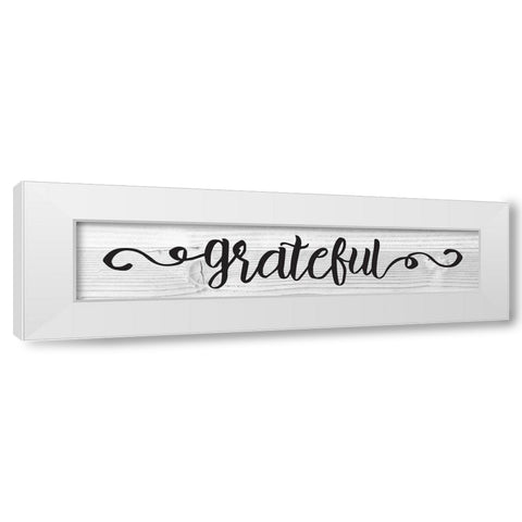 Curly Cue Signs 5 White Modern Wood Framed Art Print by Hogan, Melody