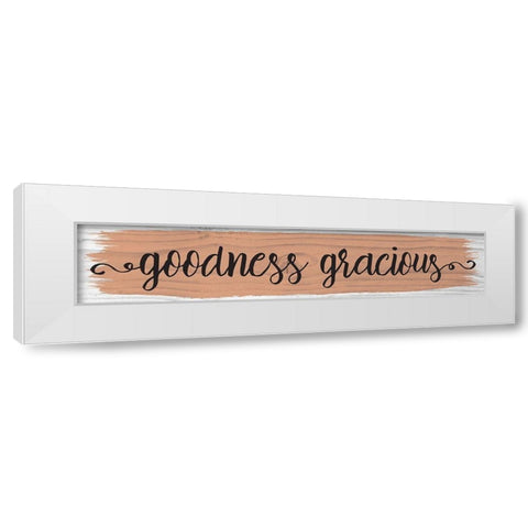 Curly Cue Color Signs 6 White Modern Wood Framed Art Print by Hogan, Melody