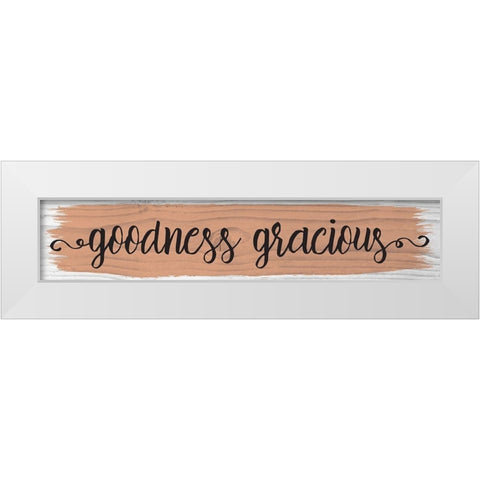 Curly Cue Color Signs 6 White Modern Wood Framed Art Print by Hogan, Melody