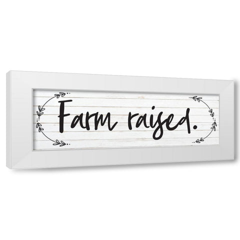 Farm Raised 3 White Modern Wood Framed Art Print by Hogan, Melody