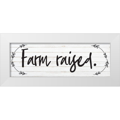 Farm Raised 3 White Modern Wood Framed Art Print by Hogan, Melody