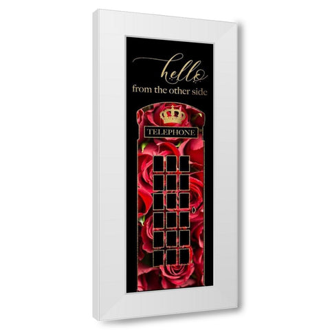 London Glam 6 White Modern Wood Framed Art Print by Hogan, Melody