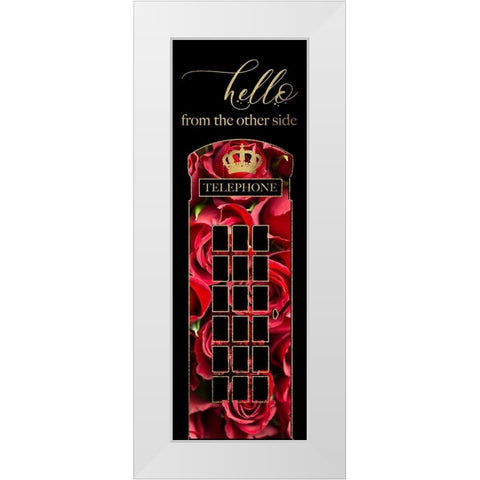 London Glam 6 White Modern Wood Framed Art Print by Hogan, Melody