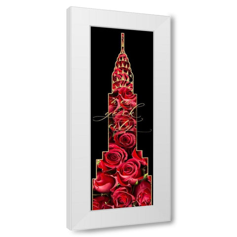 NYC Glam 1 White Modern Wood Framed Art Print by Hogan, Melody