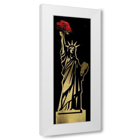NYC Glam 6 White Modern Wood Framed Art Print by Hogan, Melody