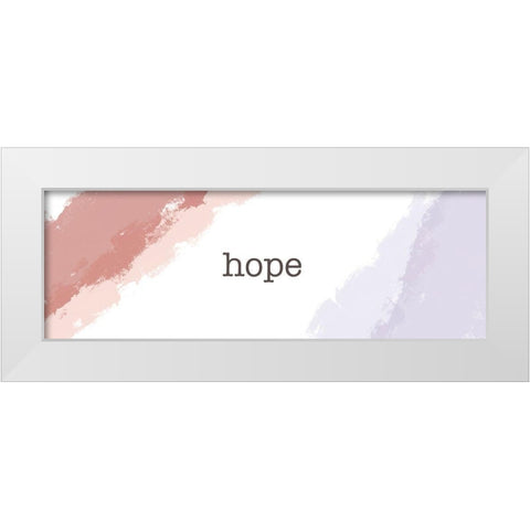 Desert Hope White Modern Wood Framed Art Print by Hogan, Melody