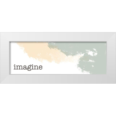 Desert Imagine White Modern Wood Framed Art Print by Hogan, Melody
