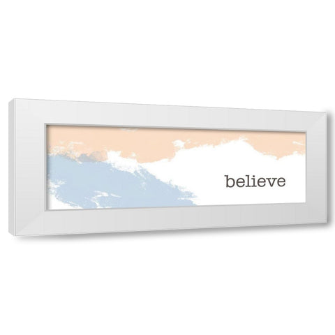 Desert Believe White Modern Wood Framed Art Print by Hogan, Melody
