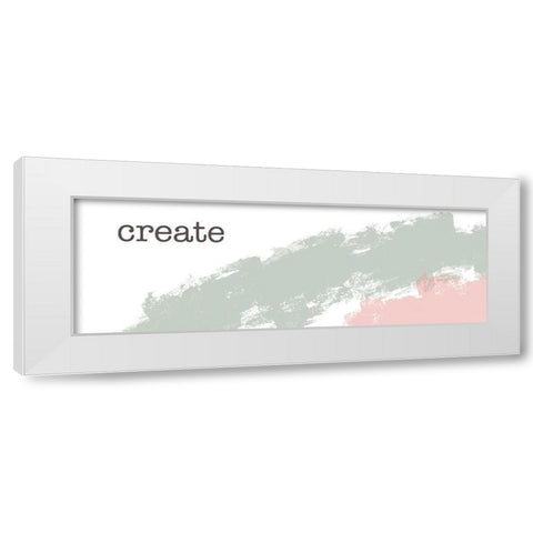 Desert Create White Modern Wood Framed Art Print by Hogan, Melody