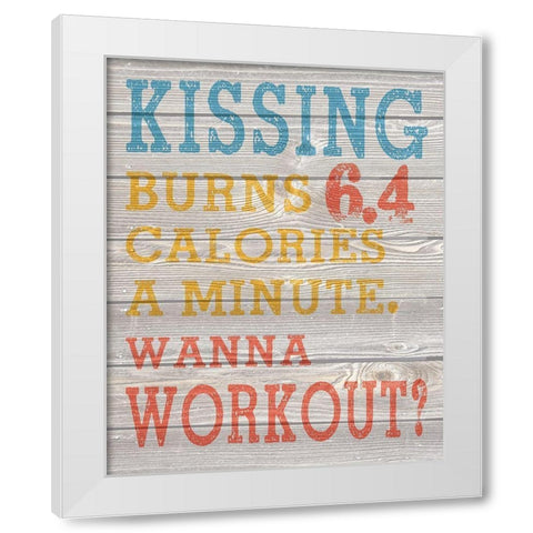 Wood Panel Typography 5 White Modern Wood Framed Art Print by Hogan, Melody