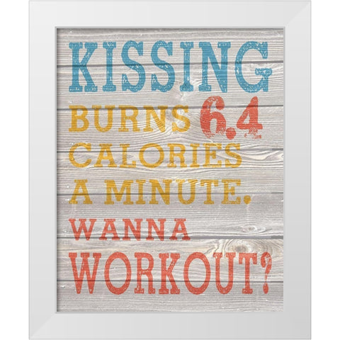 Wood Panel Typography 5 White Modern Wood Framed Art Print by Hogan, Melody