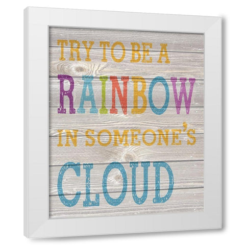 Wood Panel Typography 6 White Modern Wood Framed Art Print by Hogan, Melody