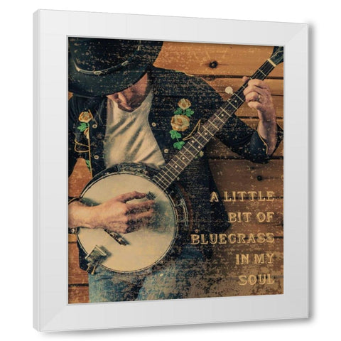 Grunge Musicians 2 White Modern Wood Framed Art Print by Hogan, Melody