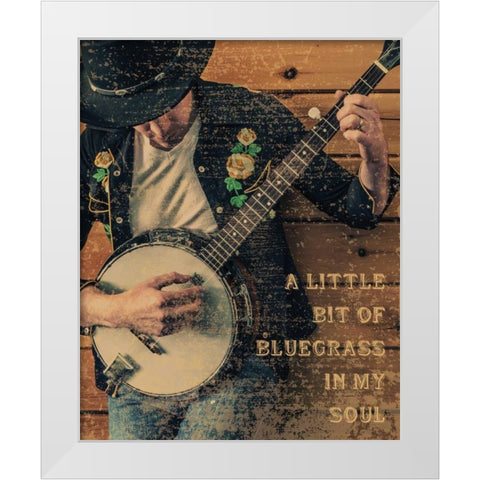 Grunge Musicians 2 White Modern Wood Framed Art Print by Hogan, Melody