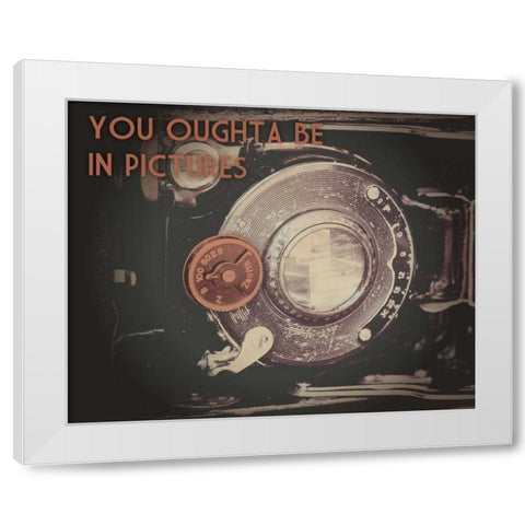 Be In Pictures Cinema Pair 2 White Modern Wood Framed Art Print by Hogan, Melody