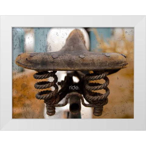 Saddle Up White Modern Wood Framed Art Print by Hogan, Melody