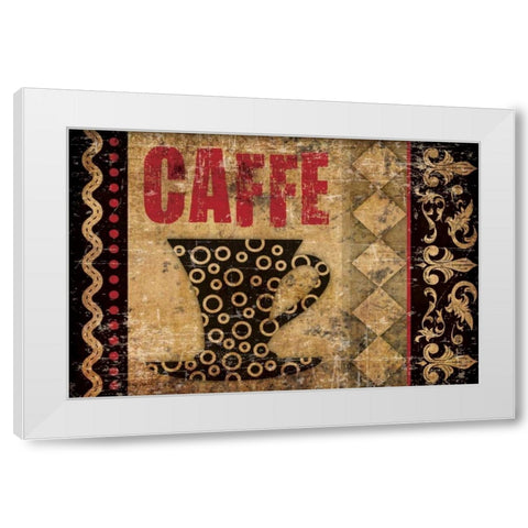 Caffe Fabuloso 2 White Modern Wood Framed Art Print by Hogan, Melody