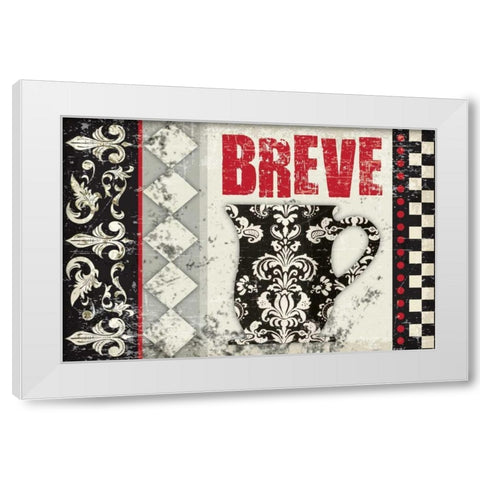 Breve Delicioso 3 White Modern Wood Framed Art Print by Hogan, Melody