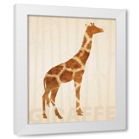 Safari Skins 1 White Modern Wood Framed Art Print by Hogan, Melody