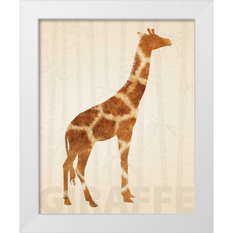 Safari Skins 1 White Modern Wood Framed Art Print by Hogan, Melody
