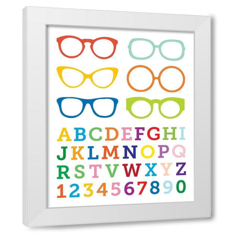 Serious Reading 2 White Modern Wood Framed Art Print by Hogan, Melody