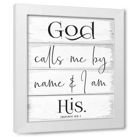 God Wood Panels 3 White Modern Wood Framed Art Print by Hogan, Melody