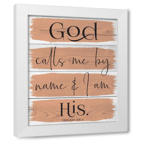 God Wood Panels 3 White Modern Wood Framed Art Print by Hogan, Melody