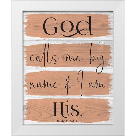 God Wood Panels 3 White Modern Wood Framed Art Print by Hogan, Melody