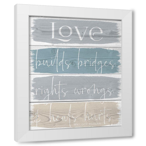 Spring Bridges 1 White Modern Wood Framed Art Print by Hogan, Melody