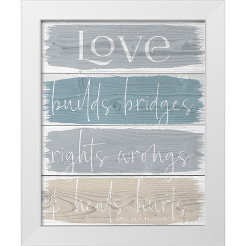 Spring Bridges 1 White Modern Wood Framed Art Print by Hogan, Melody