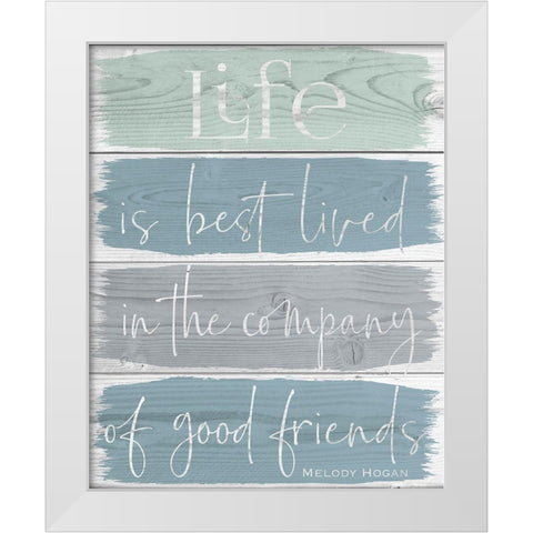 Life Spring Wood 1 White Modern Wood Framed Art Print by Hogan, Melody