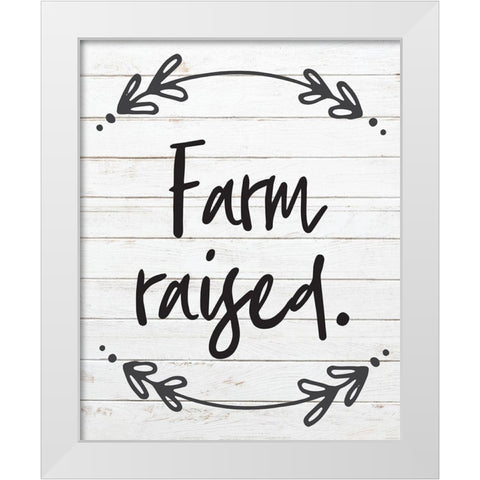 Farm Raised 5 White Modern Wood Framed Art Print by Hogan, Melody
