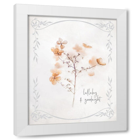 Baby Floral 3 White Modern Wood Framed Art Print by Hogan, Melody