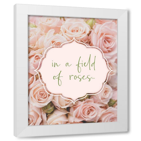 Baby Floral 5 White Modern Wood Framed Art Print by Hogan, Melody