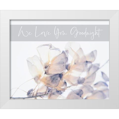 Baby Floral 8 White Modern Wood Framed Art Print by Hogan, Melody