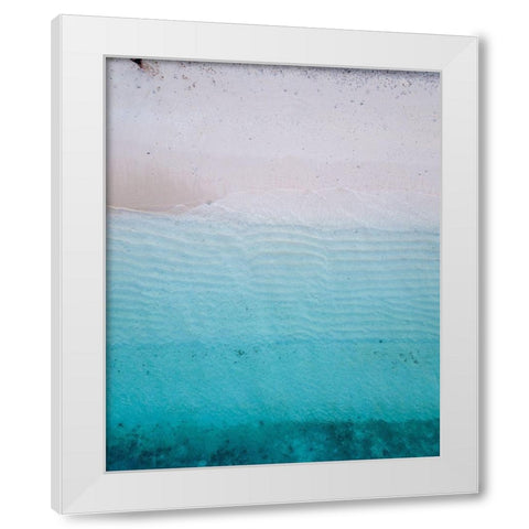 By the Sea 1 White Modern Wood Framed Art Print by Hogan, Melody