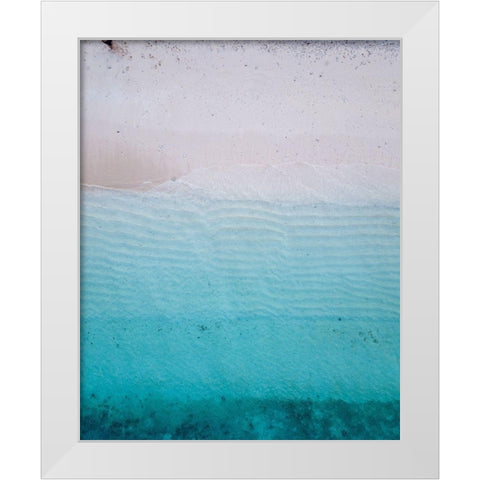 By the Sea 1 White Modern Wood Framed Art Print by Hogan, Melody