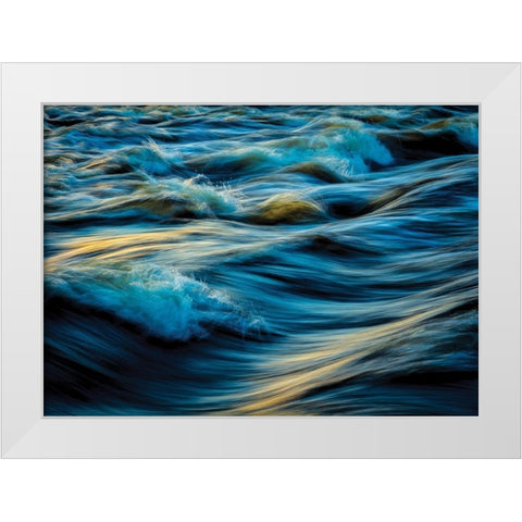 By the Sea 4 White Modern Wood Framed Art Print by Hogan, Melody