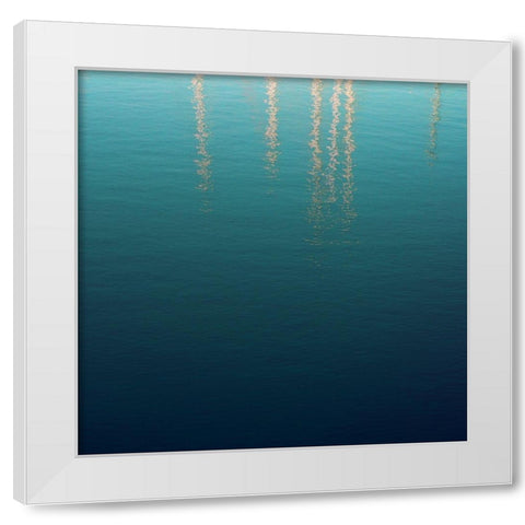 By the Sea 2 White Modern Wood Framed Art Print by Hogan, Melody